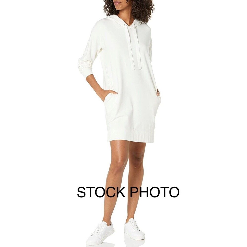The Drop Women's Long Sleeve Hooded Sweatshirt White  Size XL EUC Beach Cruise